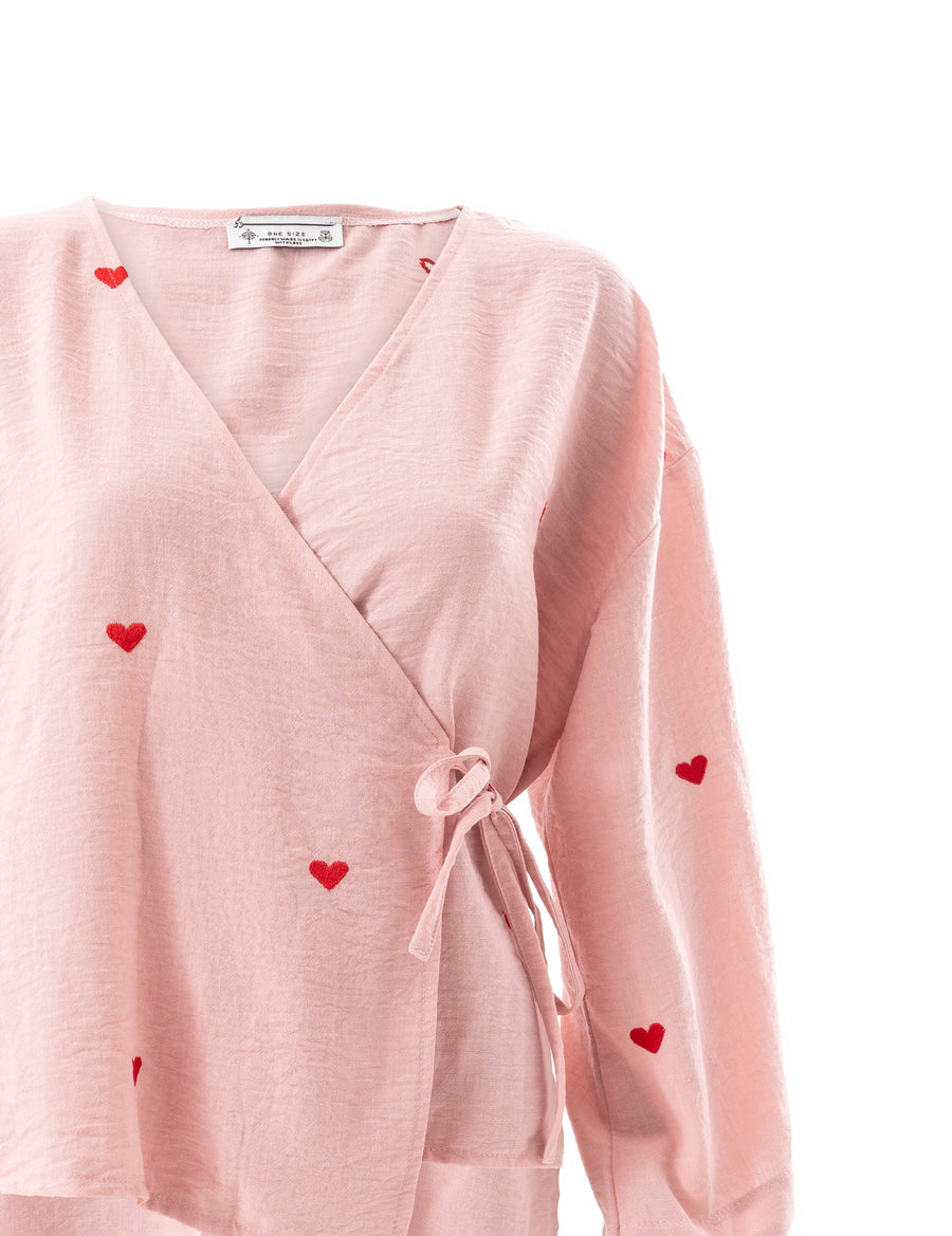 Wrap Me Top in Pink