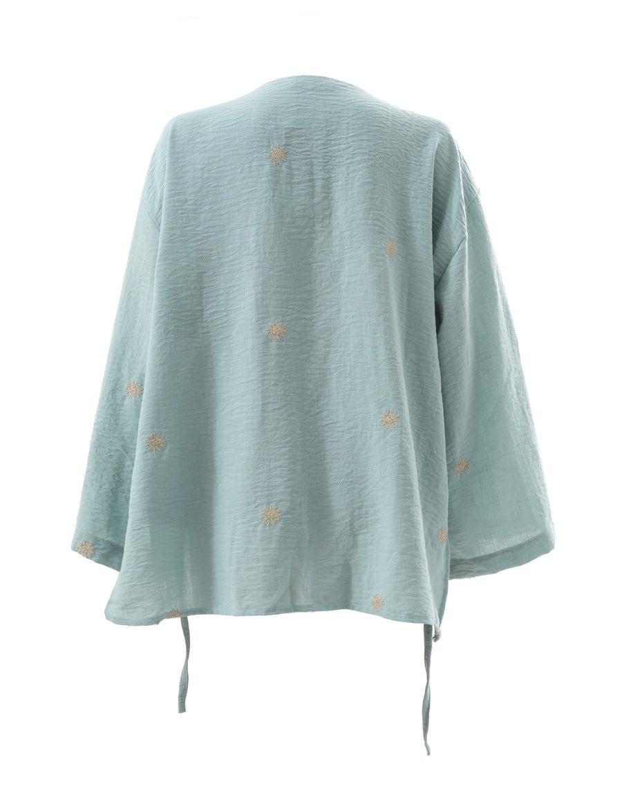 Wrap Me Top in Turquoise