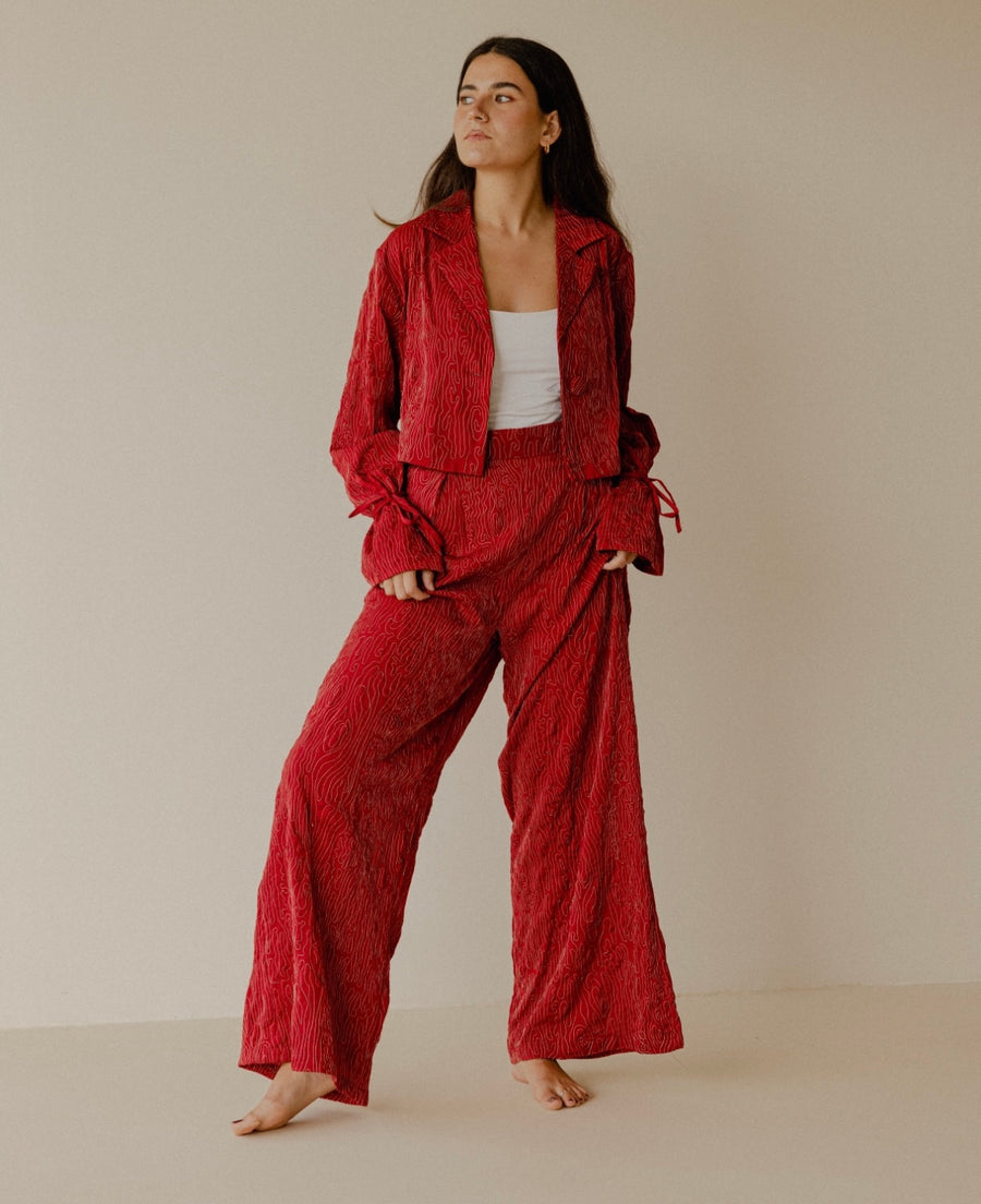 Daydream Pants in Maroon