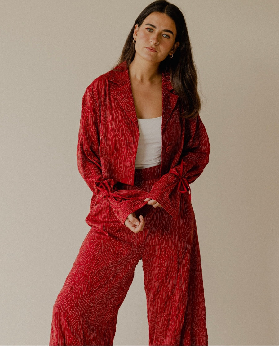 Daydream Pants in Maroon