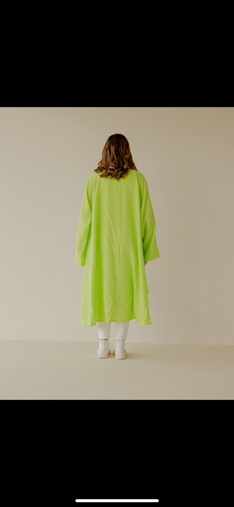 Toffo Cardigan in Lime Green