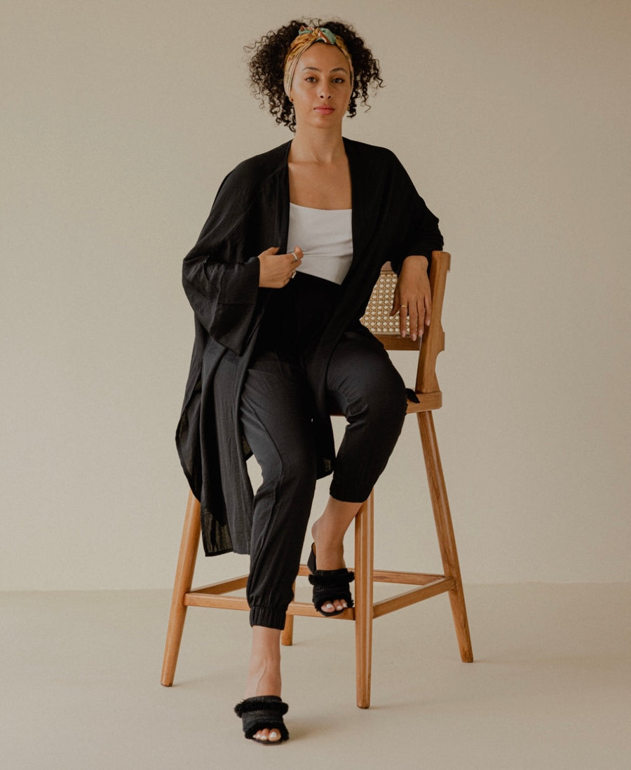 Add on Kimono in Black