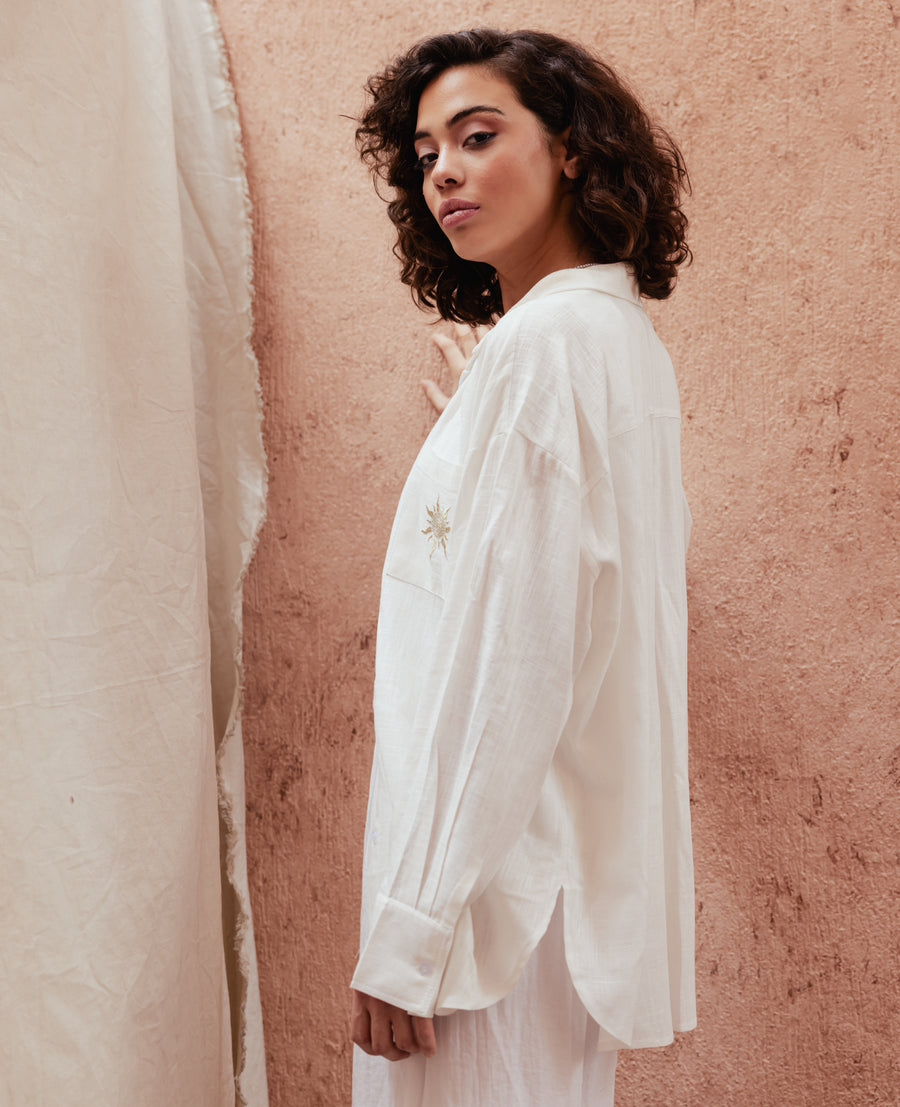 Good-Day Linen Shirt in White