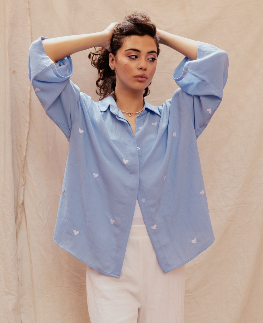 Mila Shirt in Light Blue