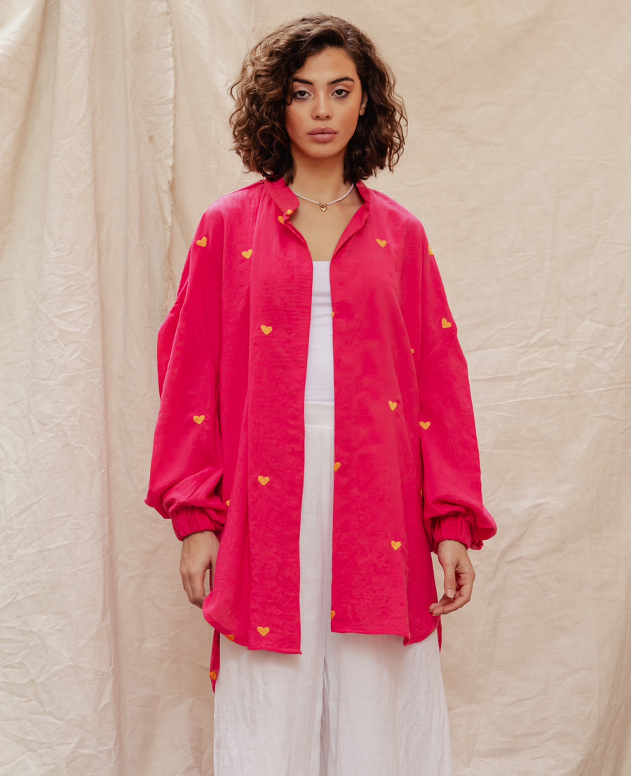 Puffy Hot Shirt in Fuchsia