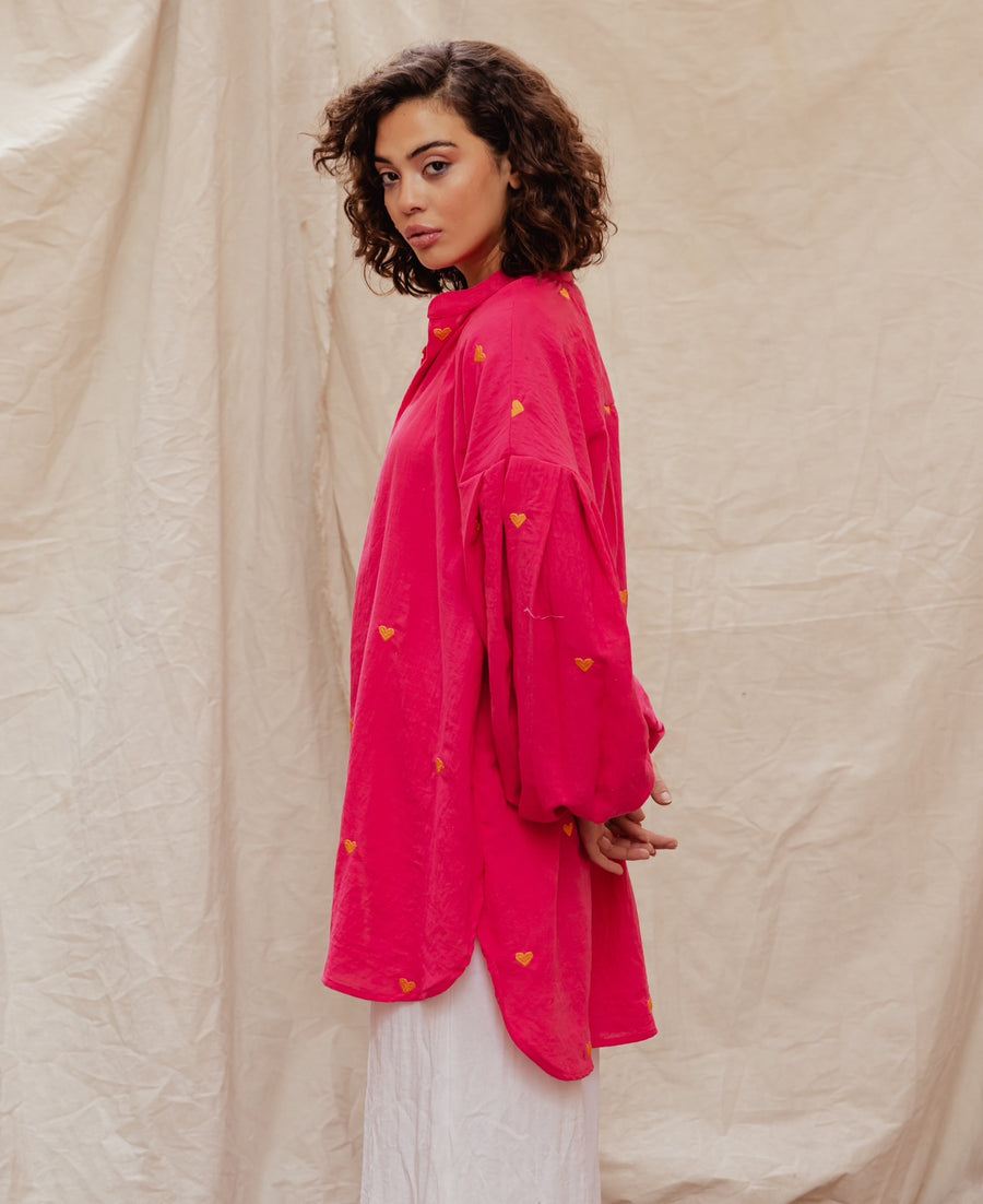 Puffy Hot Shirt in Fuchsia