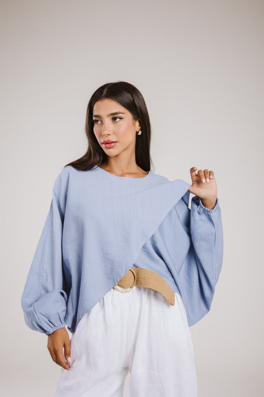 The X Top in Light-Blue