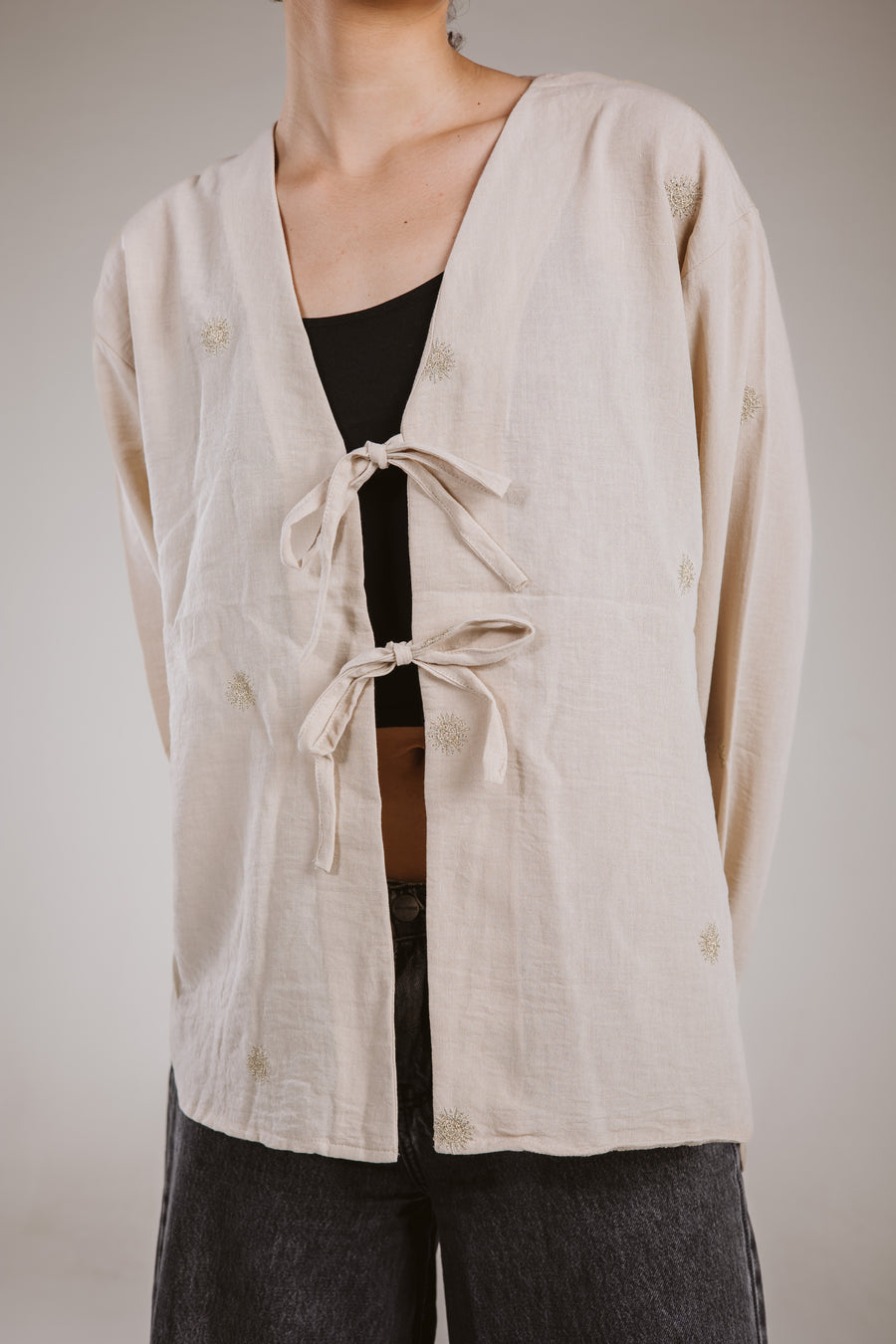 Bow Top in Beige