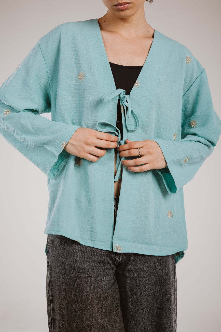 Bow Top in Turquoise