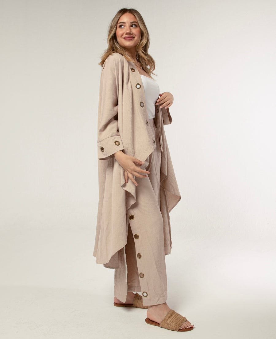 Hoopla Cardigan in Beige