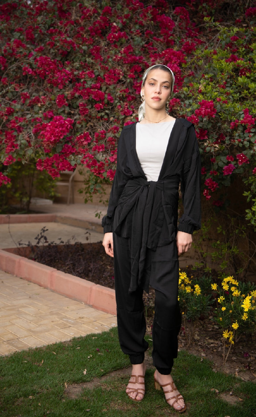 Belted Kimono in Black