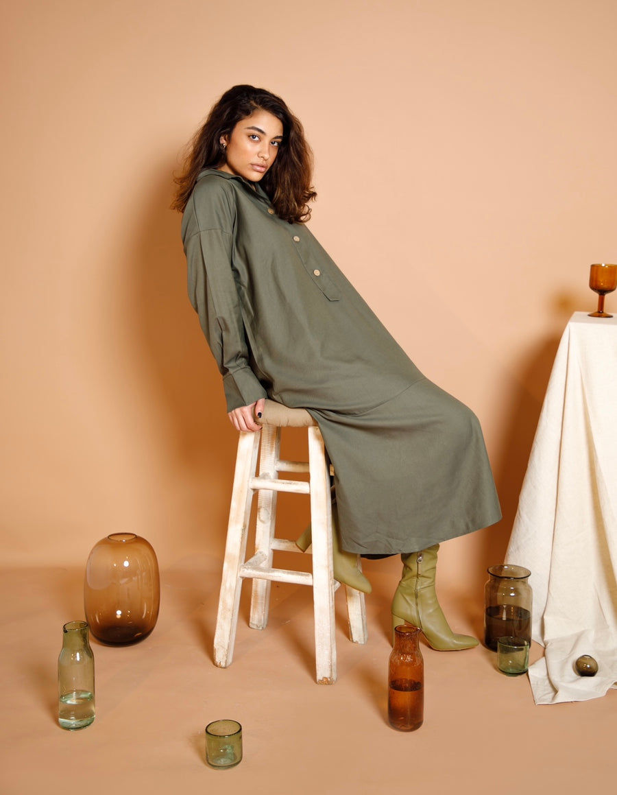 Olive Midi Dress