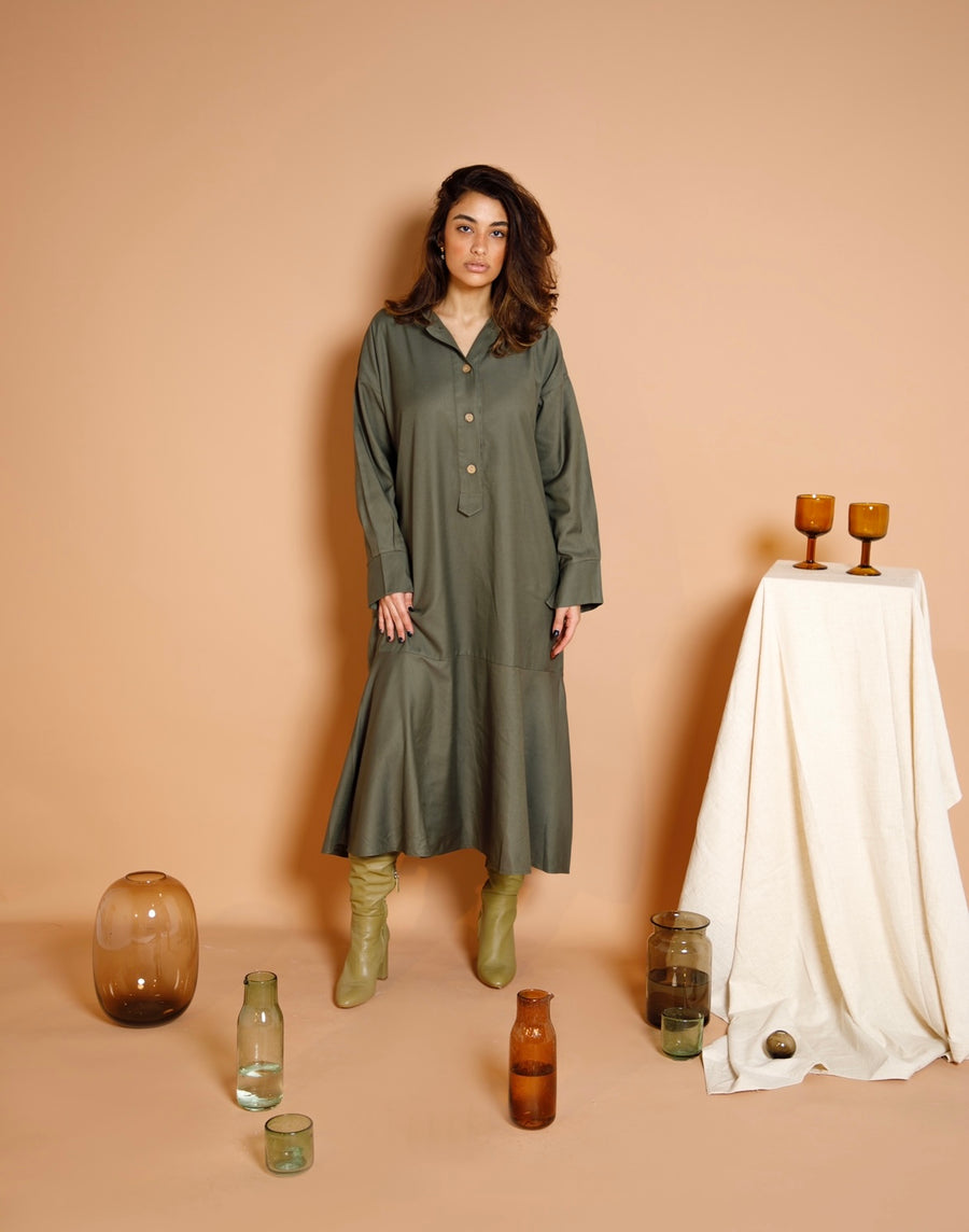 Olive Midi Dress