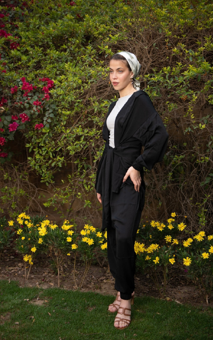 Belted Kimono in Black